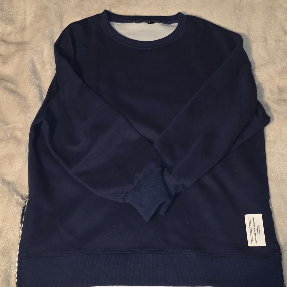 Navy Blue Womens Sweathsirt
